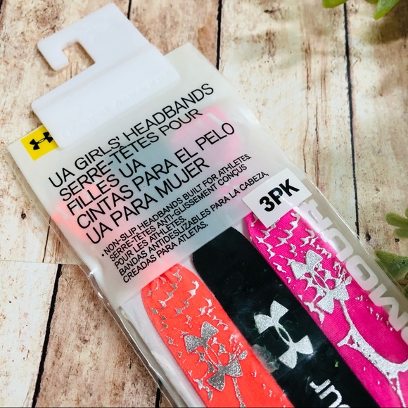 Under Armour Girls Headbands 3 Pk - Picture 3 of 4